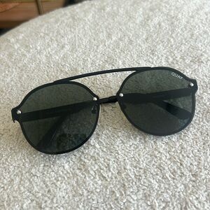 QUAY // Camden Heights black 64mm sunglasses